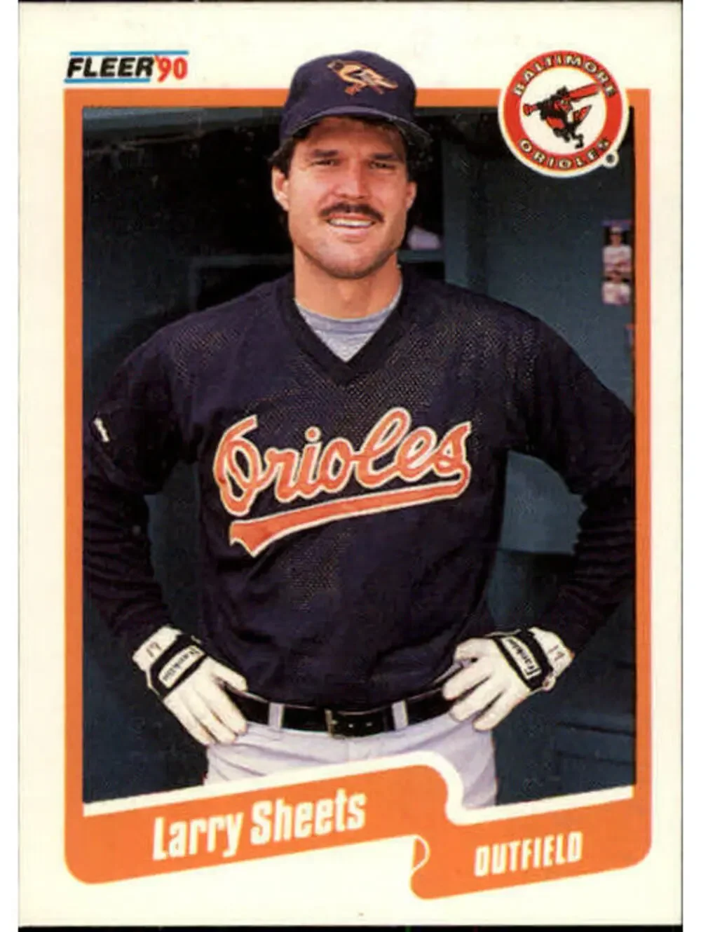 1990 Larry Sheets Fleer Baseball Card #189